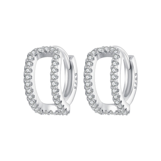 Rectangular Huggie Earring