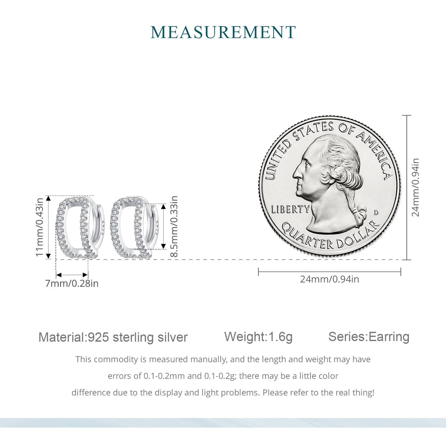 Rectangular Huggie Earring