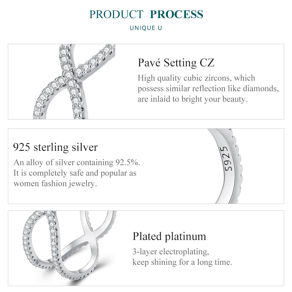 Rosella Criss-Cross X Design Ring