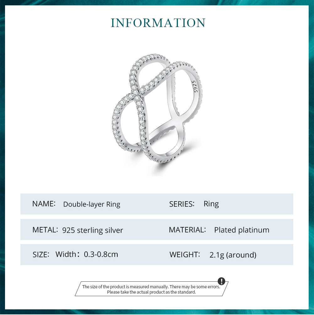 Rosella Criss-Cross X Design Ring