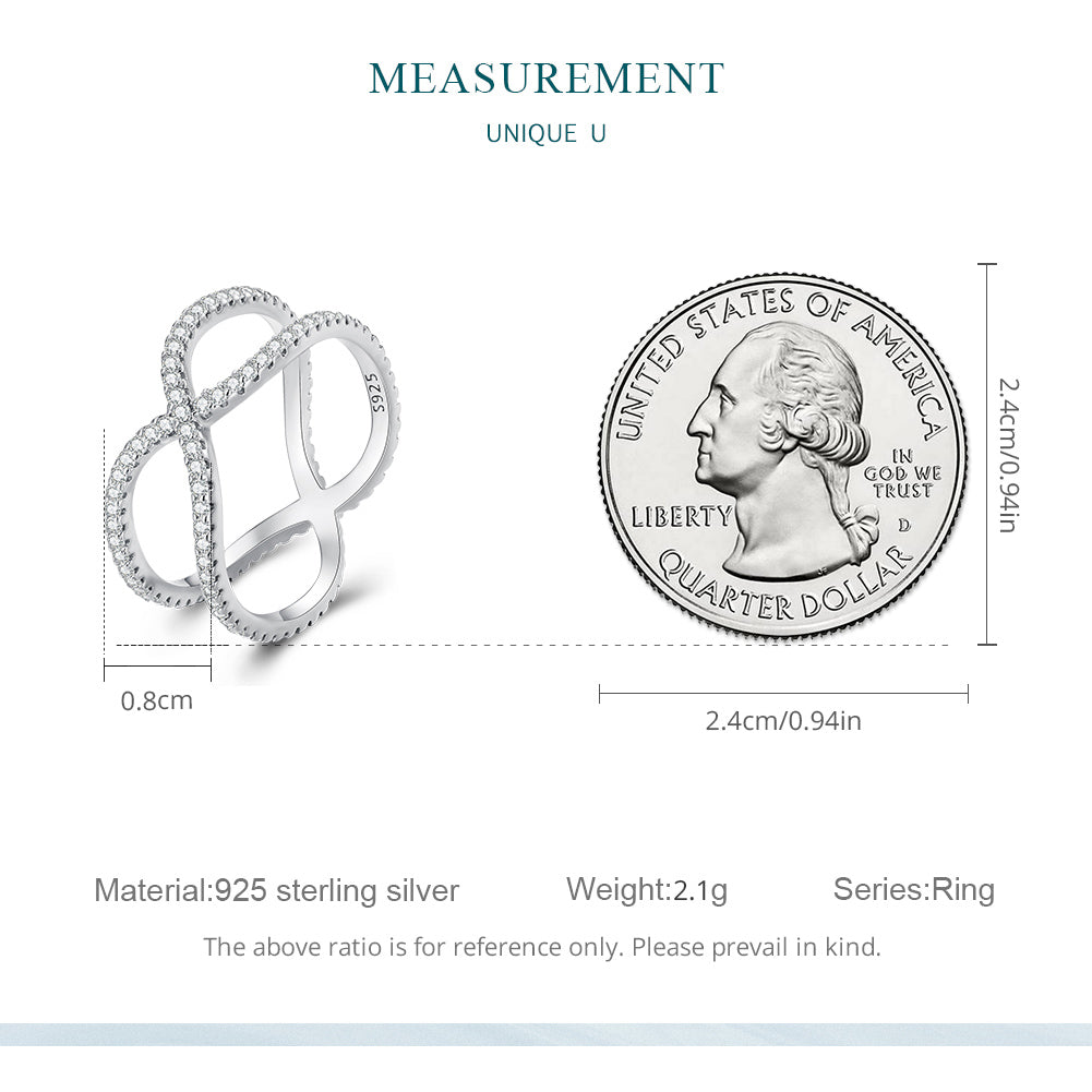 Rosella Criss-Cross X Design Ring