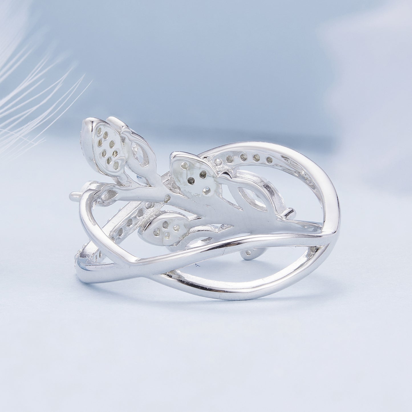 Marquise Leaf Vine Ring