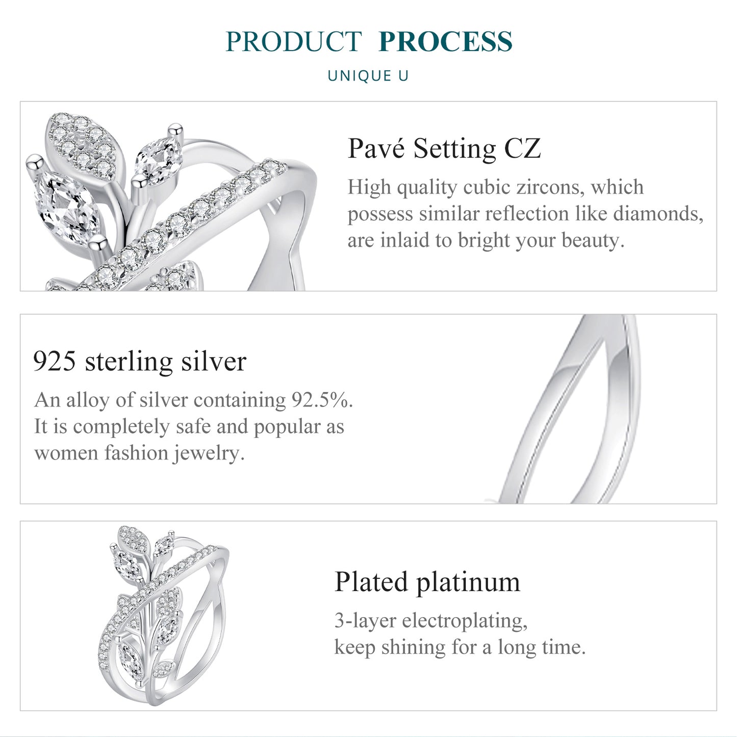 Marquise Leaf Vine Ring