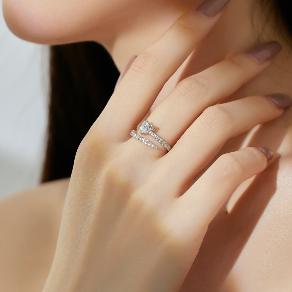 Heart Shape Wrap Ring